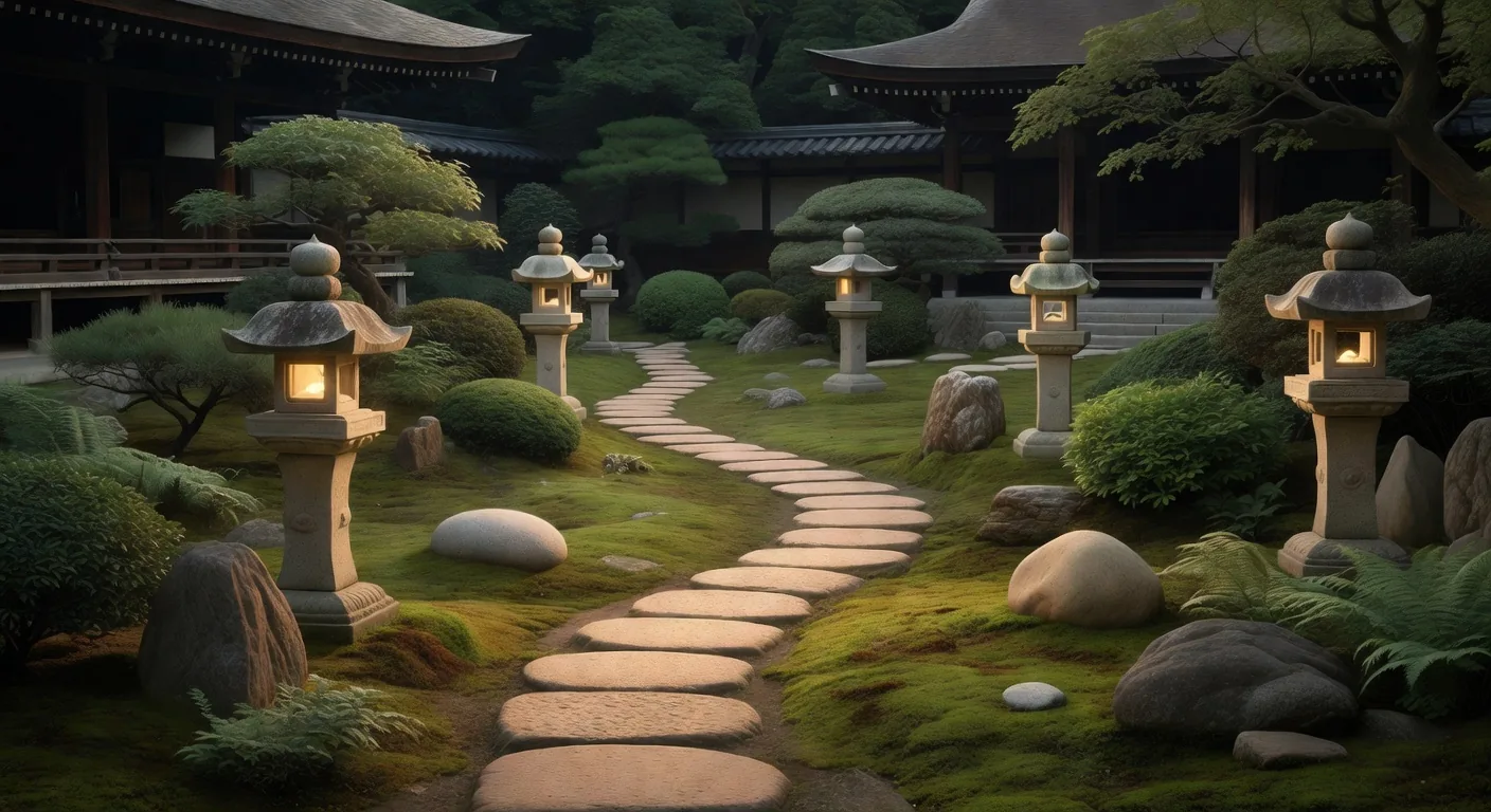 寺院の石畳